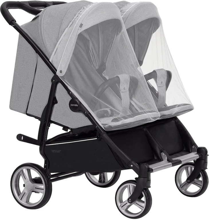 Дитячий візочок для двійні CARRELLO Connect CRL-5502 Rock Gray
